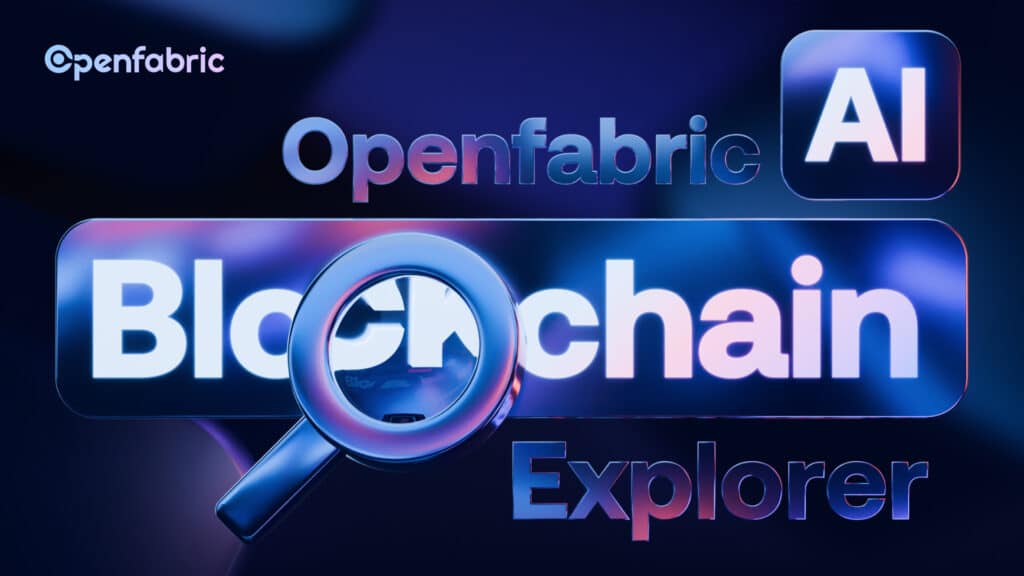 Introducing the Openfabric Blockchain Explorer