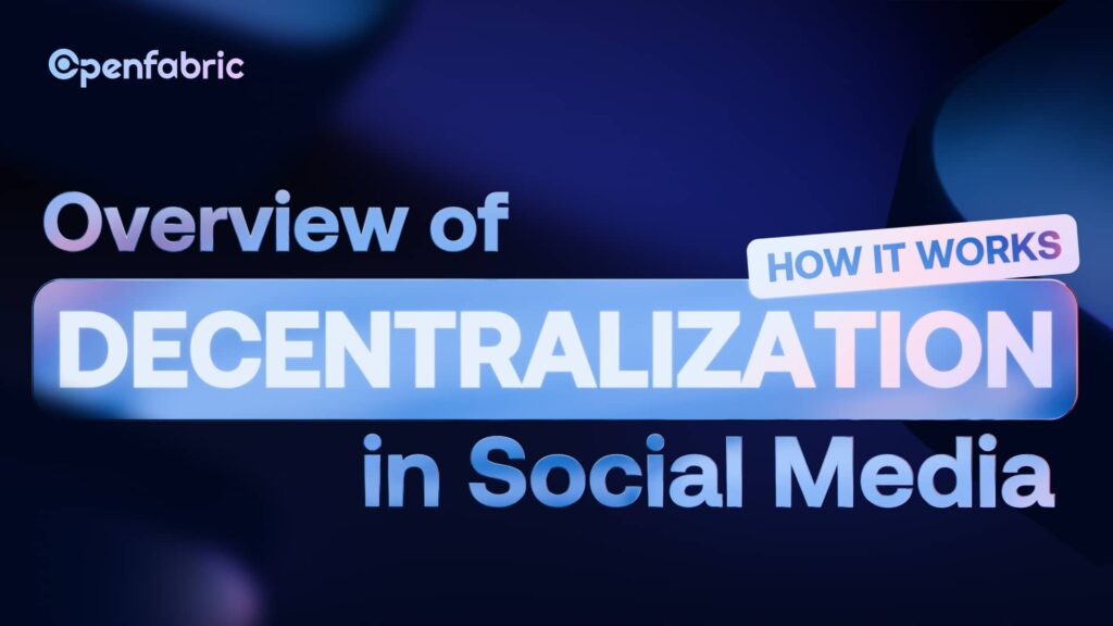 Overview of Decentralization in Social Media: How it works.