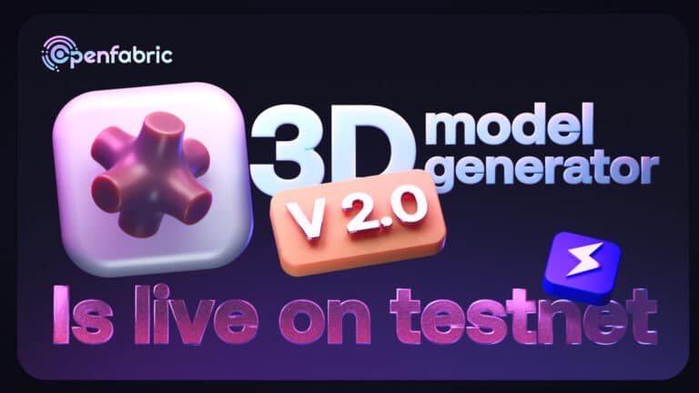 Openfabric 3D model generator V2 is live!